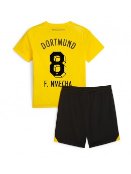 Otroški Nogometna dresi replika Borussia Dortmund Felix Nmecha #8 Domači 2023-24 Kratek rokav (+ hlače)